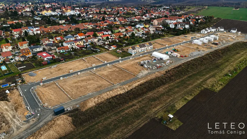 Letecké foto developerského projektu LA VIDA, Újezd u Brna