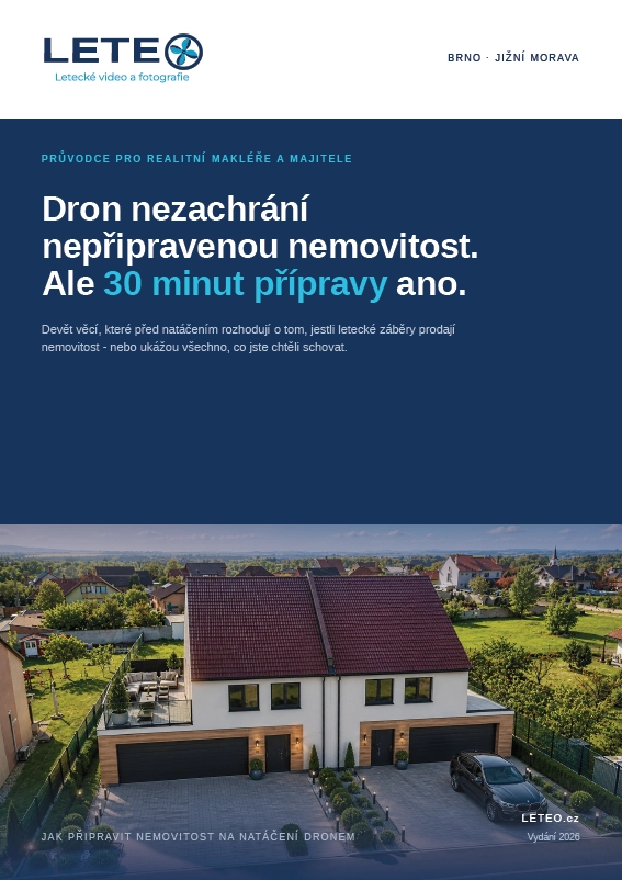 LETEO PDF - 9 tipů, jak připravit nemovitost na nataceni dronem.